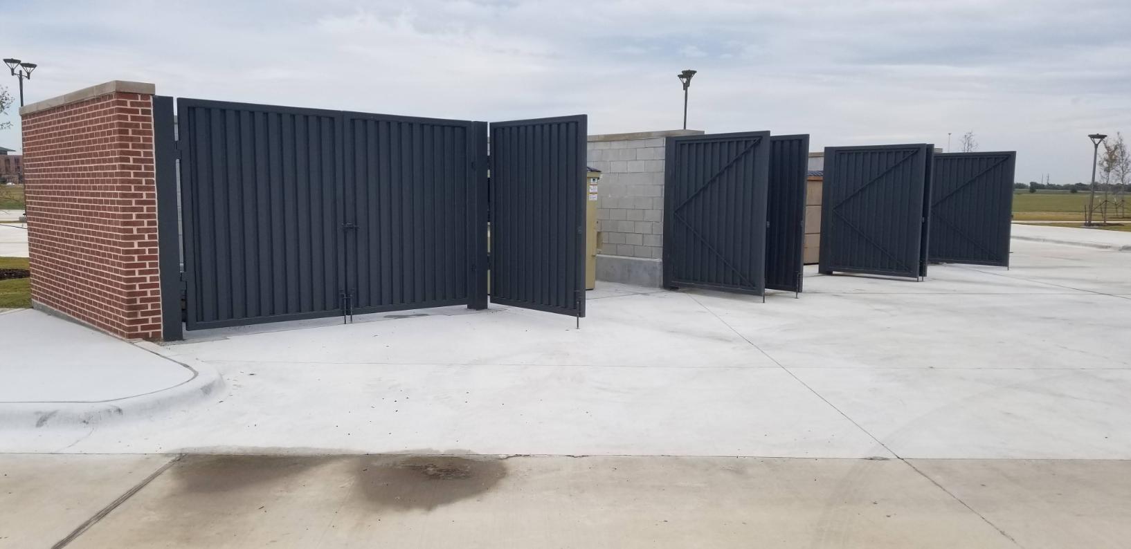 custom dumpster gates