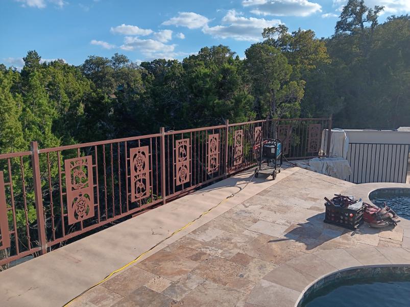 custom pool railings