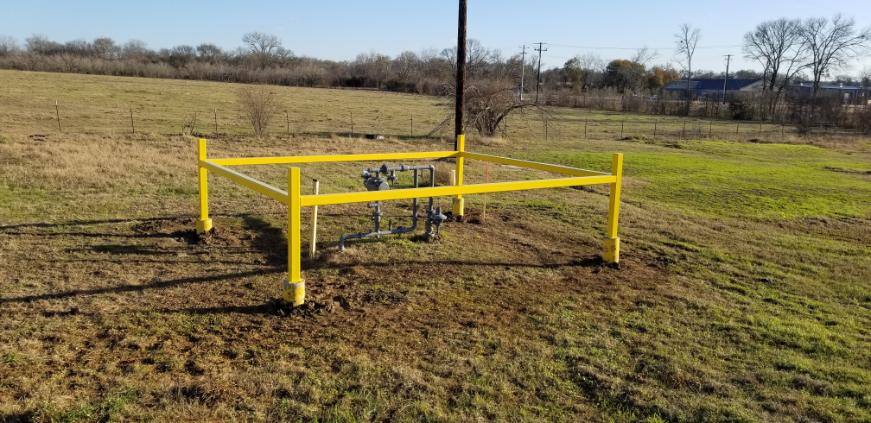 gas meter barricade